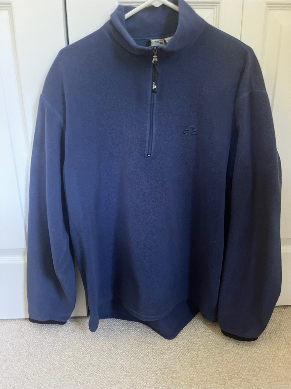 Eastern Mountain Sports Men's Zip-Neck Fleece Pullover in blue